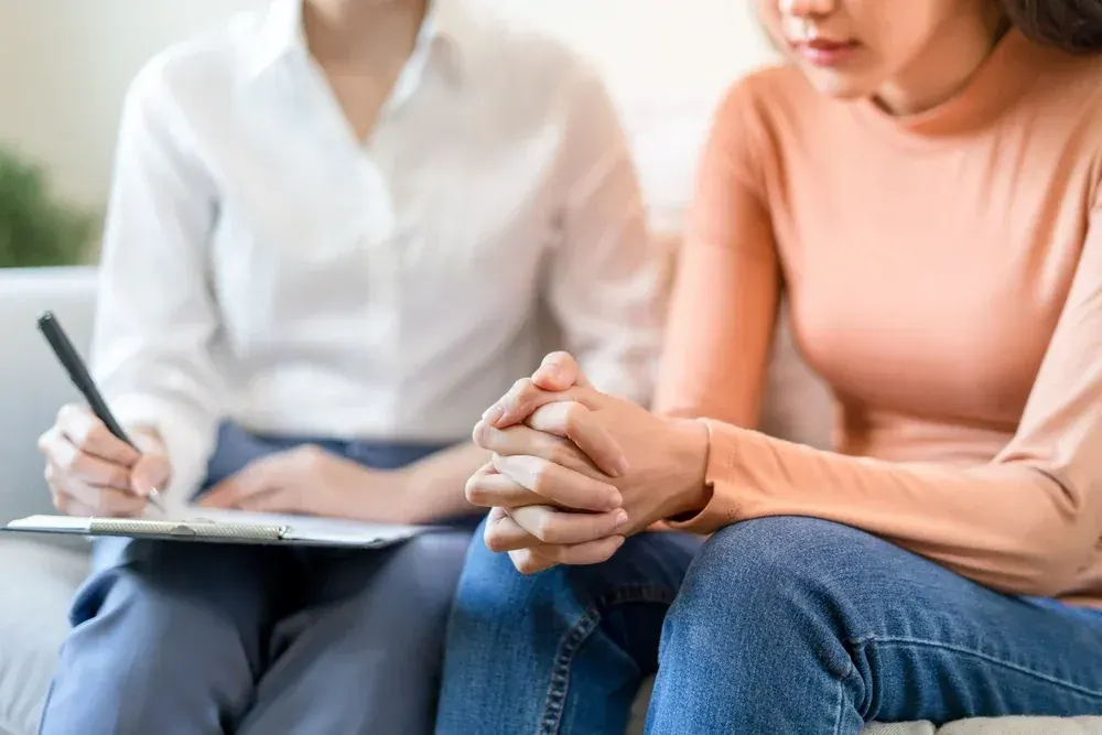 Patient consulting with Dr. Bayliss about mental health treatment options at Ivy Collaborative Healthcare in Augusta, GA