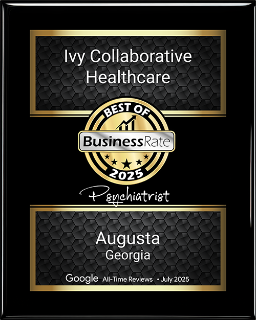 Best of BusinessRate 2025 - Psychiatrist - Ivy Collaborative Healthcare, Augusta, Georgia